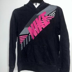 Black and Pink Nike Hoodie
